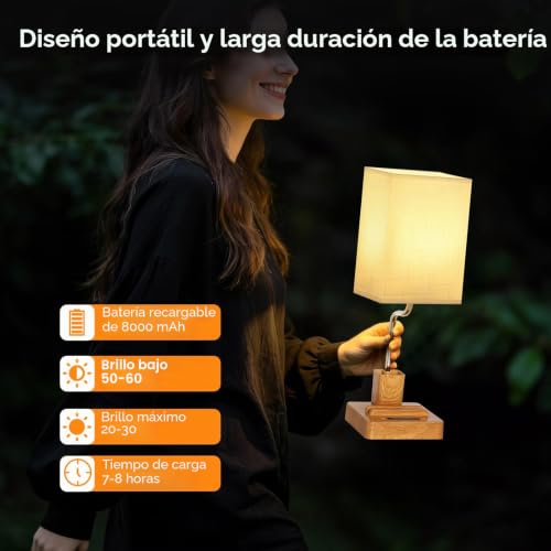 Thumbnail 2 de OUTON Lámpara de Mesa Inalámbrica con Portalápices