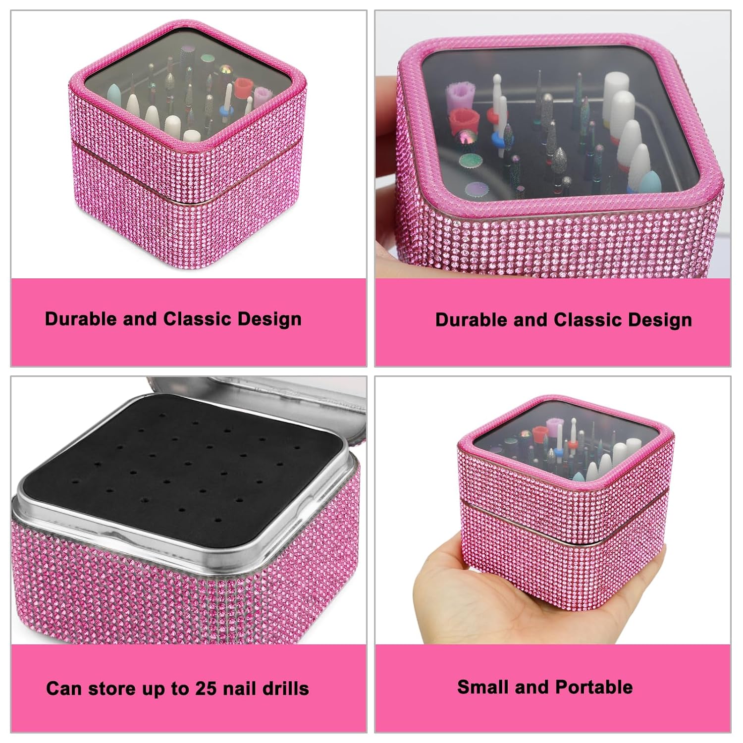 Thumbnail 5 de Cellentool 25Pcs Nail Drill Bits Set with Storage Box (3/32 in) for Acrylic, Gel, and Cuticle Work