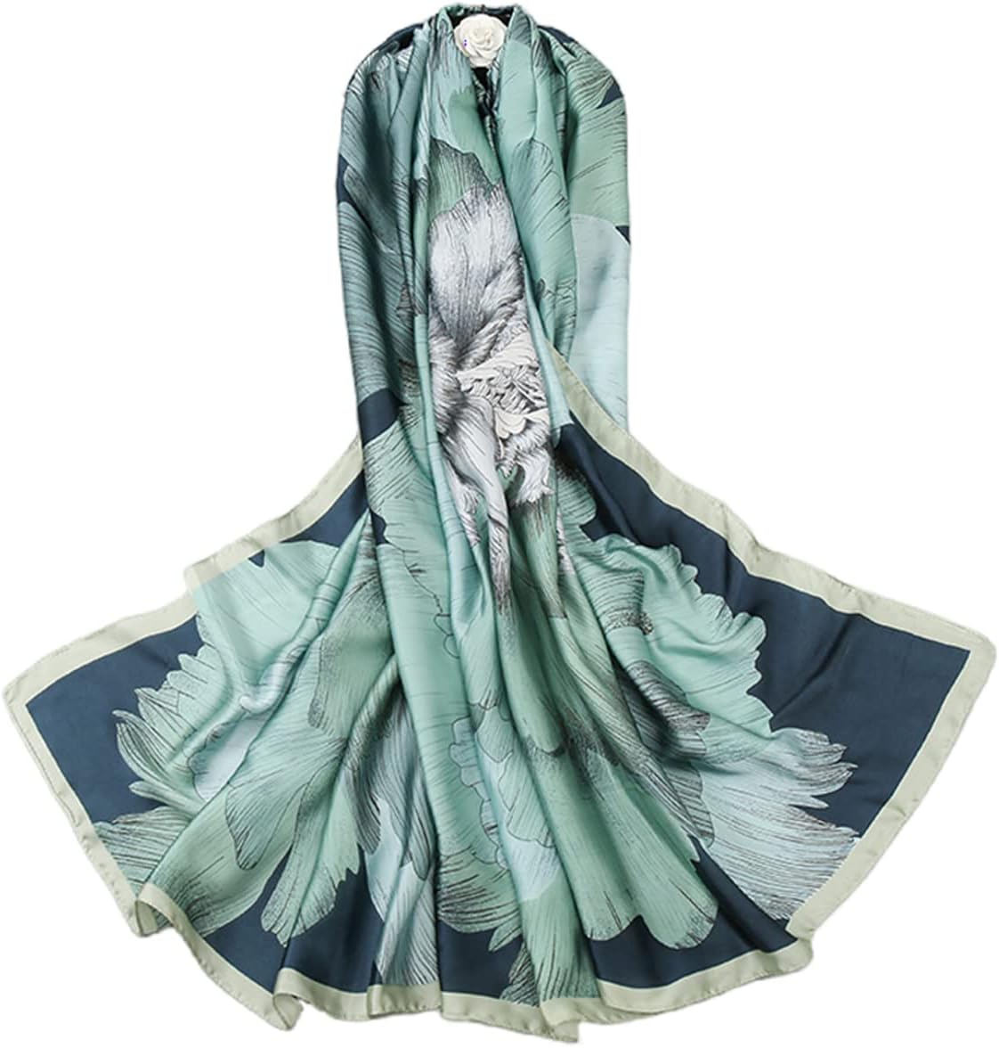 Thumbnail 6 de FAIRYGATE Satin Scarf Women Elegant Soft Wraps – 180 x 90 cm