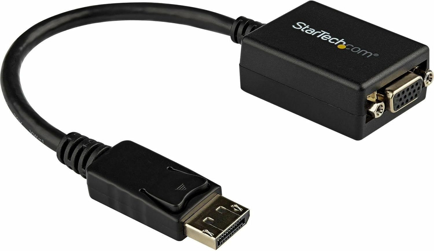 Detalle de StarTech Adaptateur DisplayPort vers VGA Actif DP2VGA2 – Connexion fiable DP/DP++ vers VGA 1080p