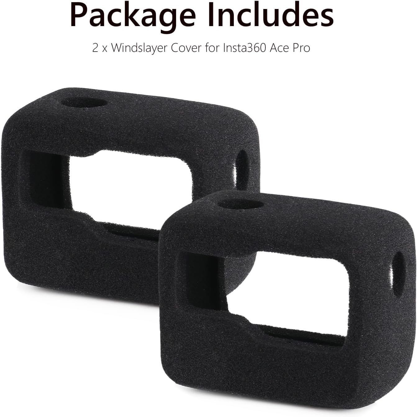Thumbnail 6 de HSU 2-Pack Foam Windslayer for Insta360 Ace Pro 2 (wind noise reduction housing)