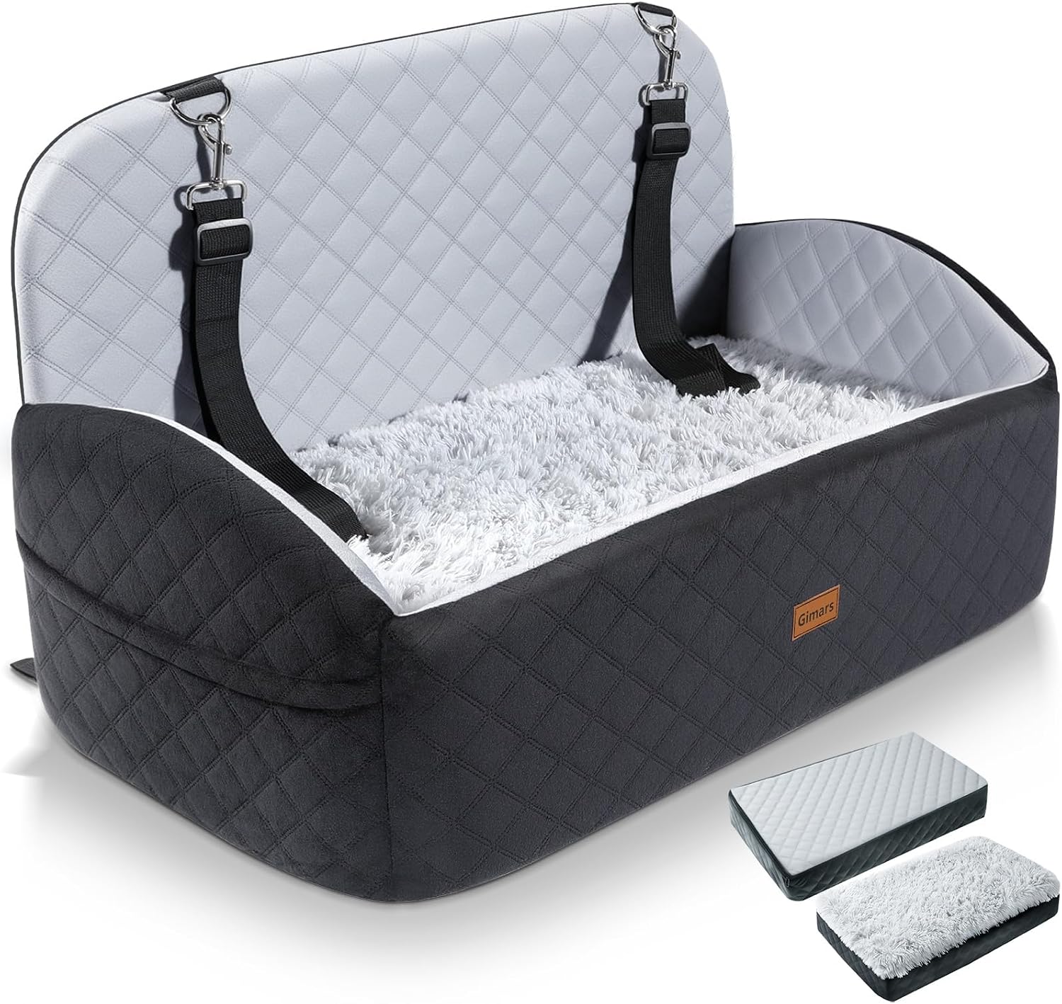 Gimars Reversibile Seggiolino Auto per Cani 13 cm