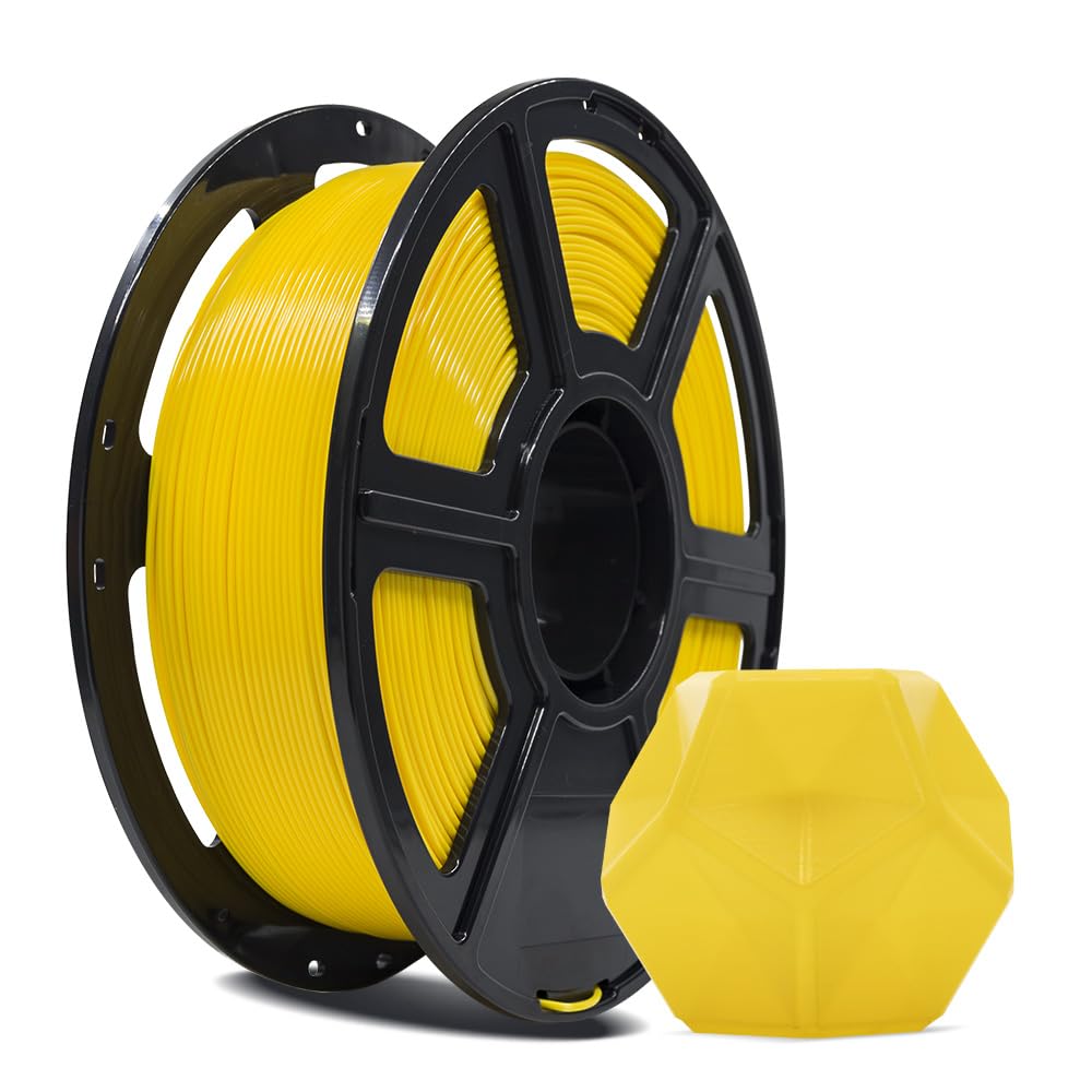 FLASHFORGE Filament PLA Pro 1,75 mm jaune – bobine 1 kg, précision dimensionnelle +/- 0,02 mm pour imprimantes FDM