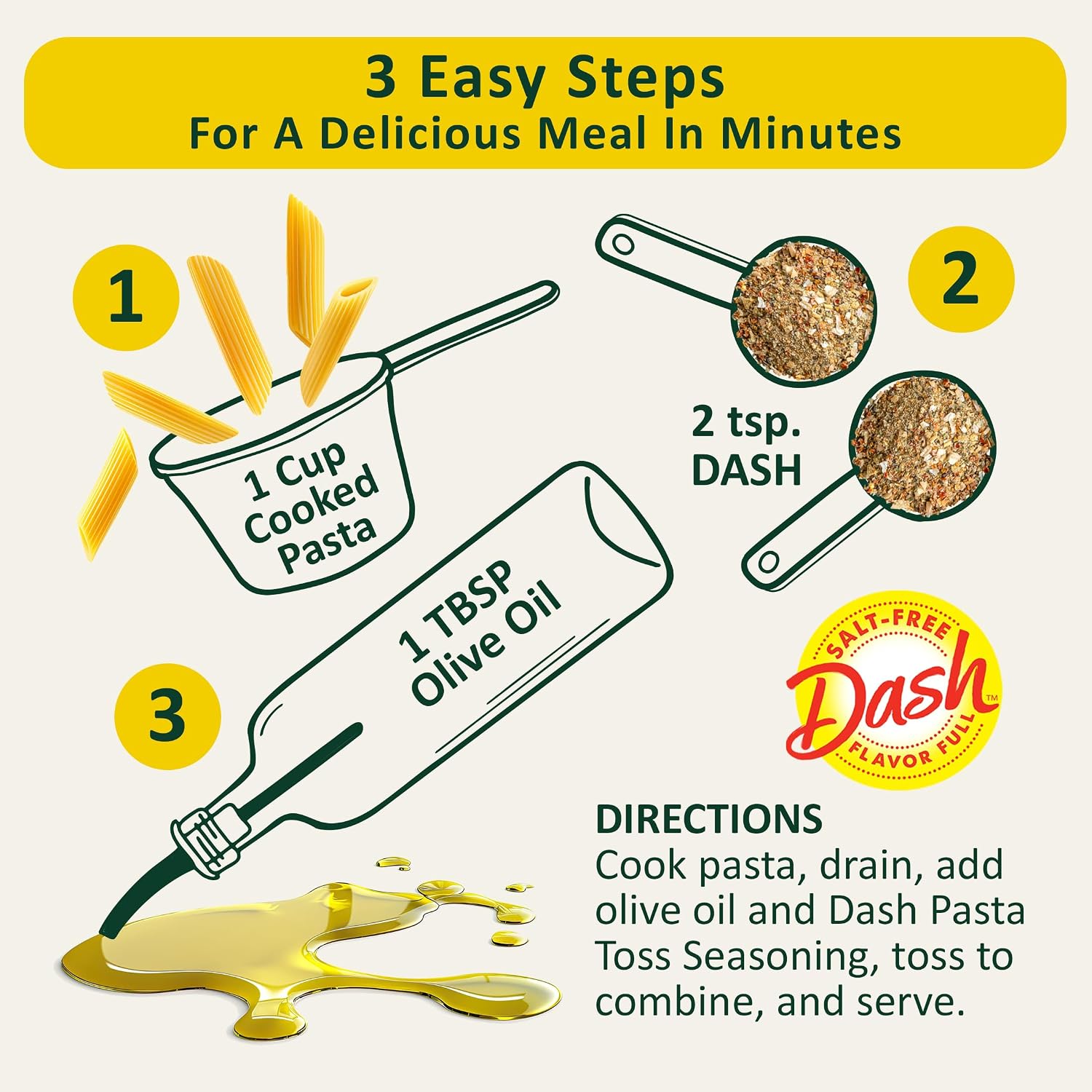 Detalle 1 de Mrs. Dash 1188955 Garlic Pesto Salt-Free Pasta Seasoning, 2 Ounce (Pack of 8)