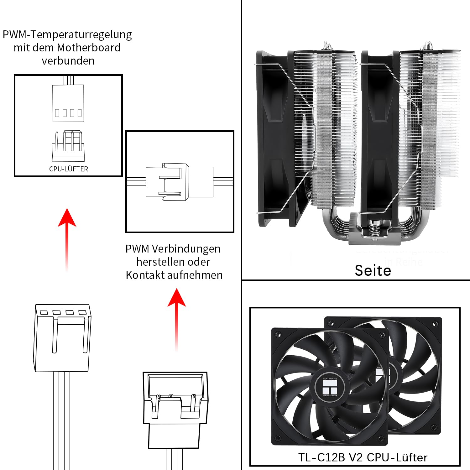 Thumbnail 6 de TR-Thermalright Phantom Spirit 120 SE CPU-Kühler (Doppelturm, 7 Heatpipes, Dual 120-mm, für AM5/AM4 & Intel LGA)