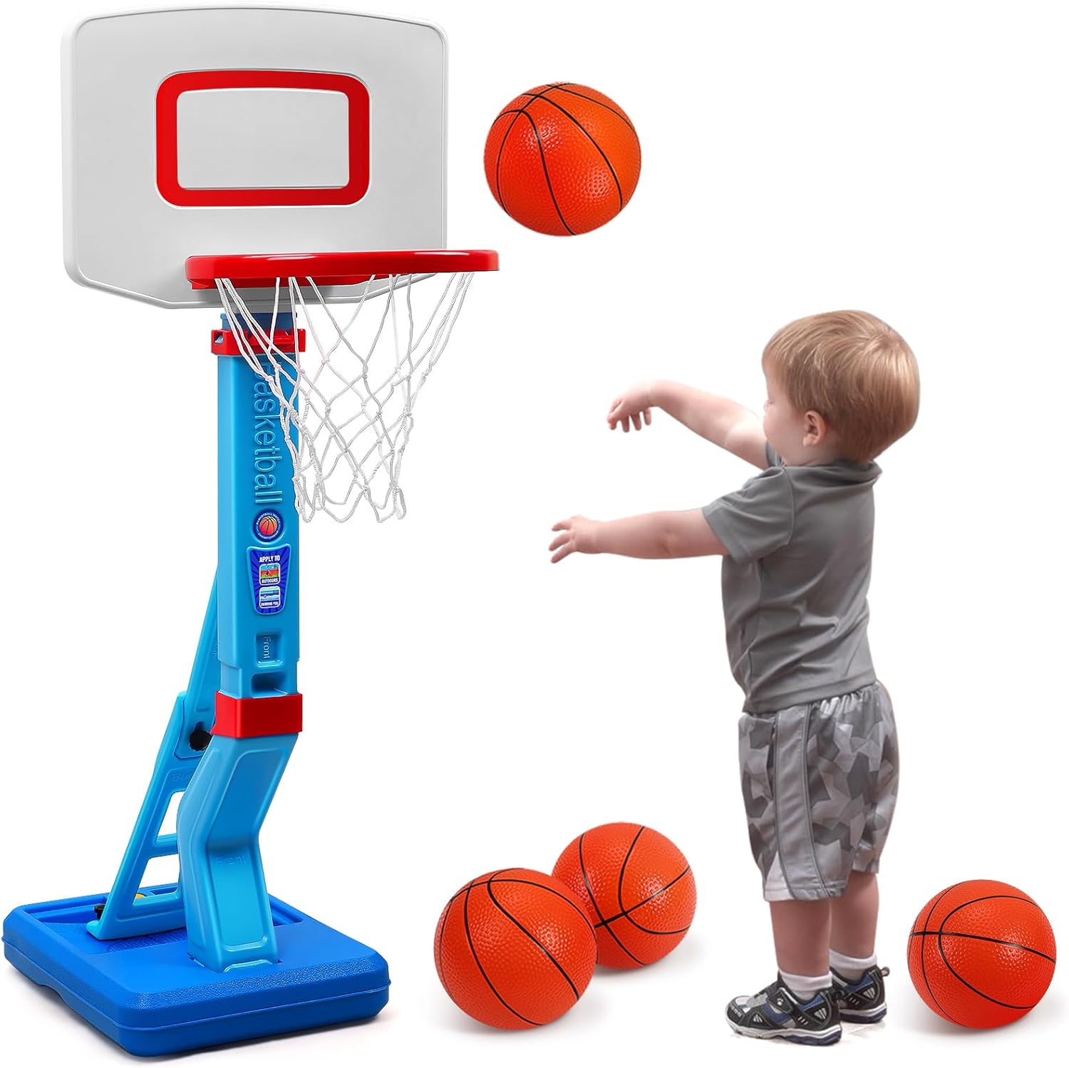 Detalle de SUPER JOY Toddler Basketball Hoop 4.5 ft