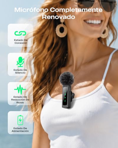 Thumbnail 7 de CoolSwan 2 Pack Micrófono Inalámbrico de Solapa para iPhone, iPad y Android