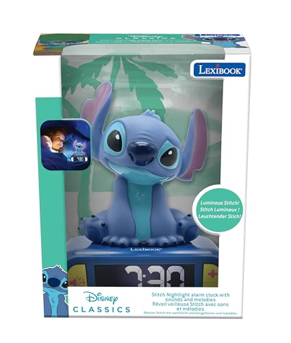 Thumbnail 2 de LEXIBOOK Disney Stitch RL800D: luz nocturna con despertador, sonidos y pantalla LCD retroiluminada
