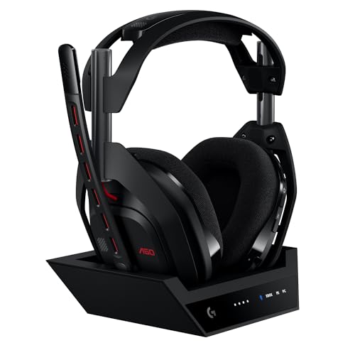 Detalle de Logitech G Astro A50 Lightspeed – Kabelloses Gaming-Headset mit Basisstation