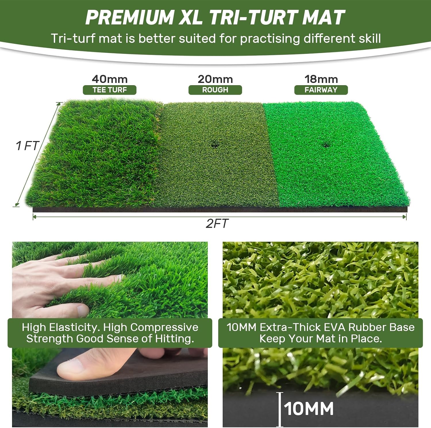 Thumbnail 4 de KLAODOT Pauline CY Golf Practice Net, 10 x 7 ft with Target Pockets