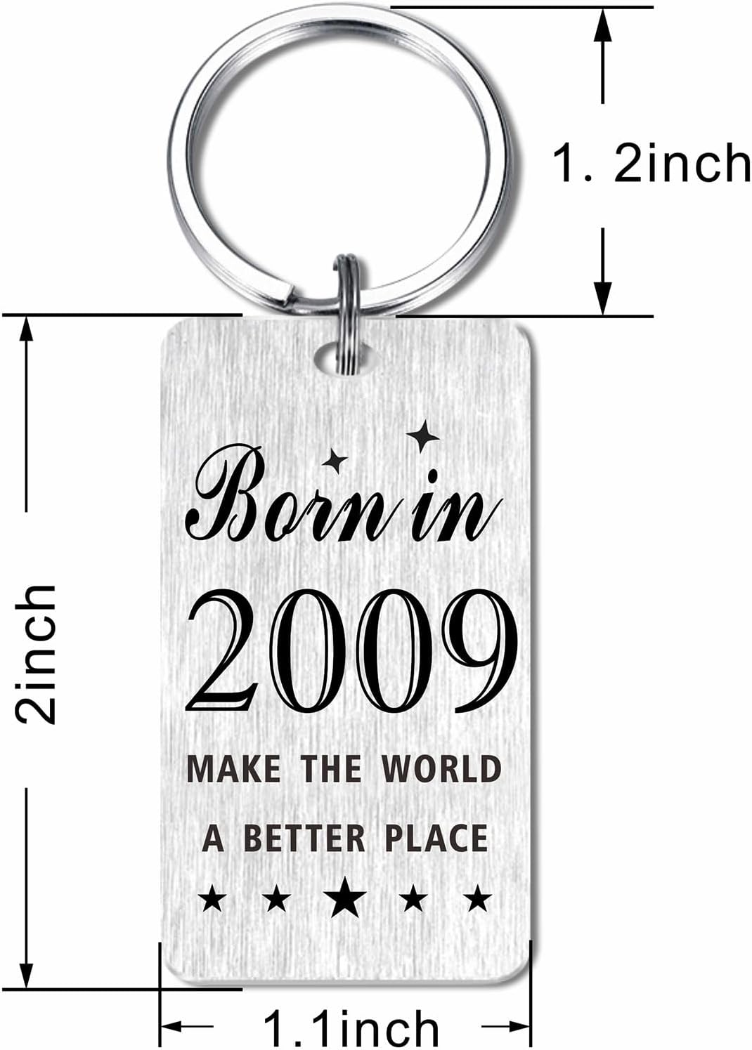Detalle de Gezxin Happy 17th Birthday Keyring (Personalised Steel Keepsake for 2009 Birthday)
