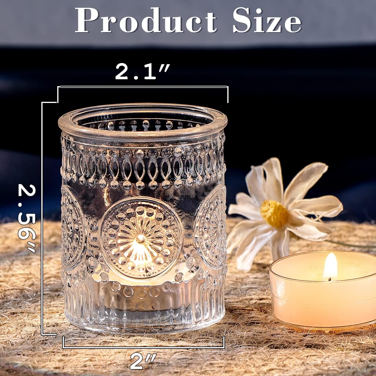 Thumbnail 1 de DARJEN Clear Votive Candle Holders 36 pack 🕯