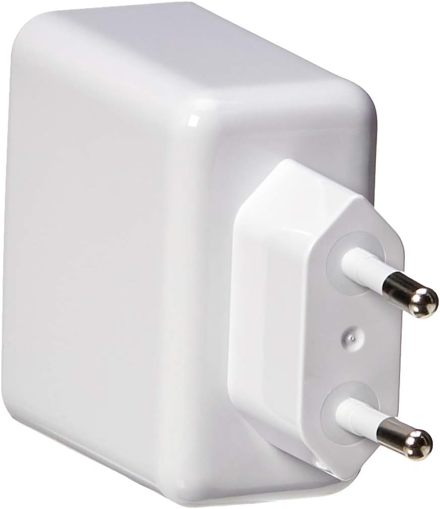 Detalle de Amazon Basics Cargador USB de Pared 2 Puertos ⚡ Blanco