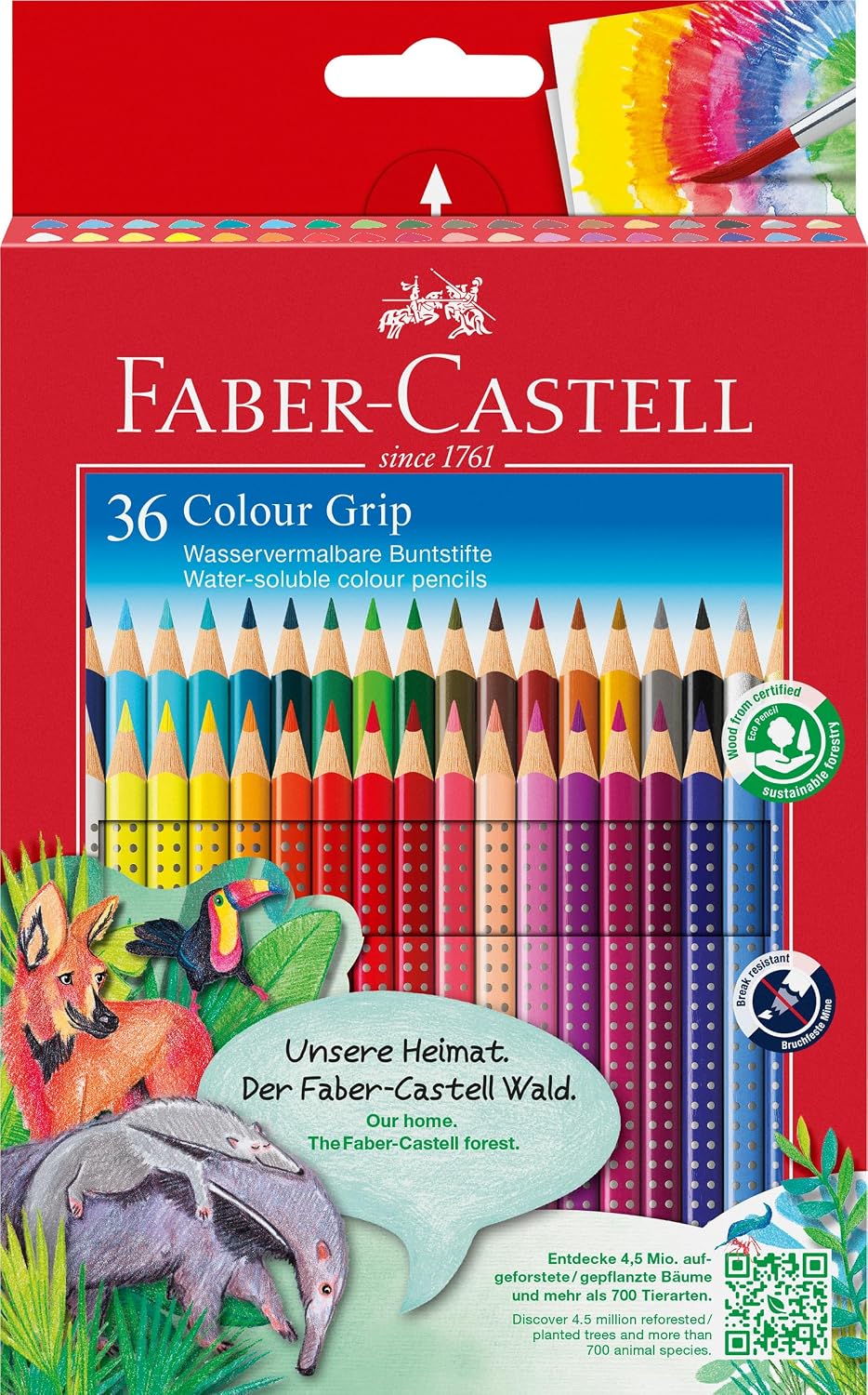 Detalle de Faber‑Castell 112442 Set de crayons Colour Grip 36 🖍