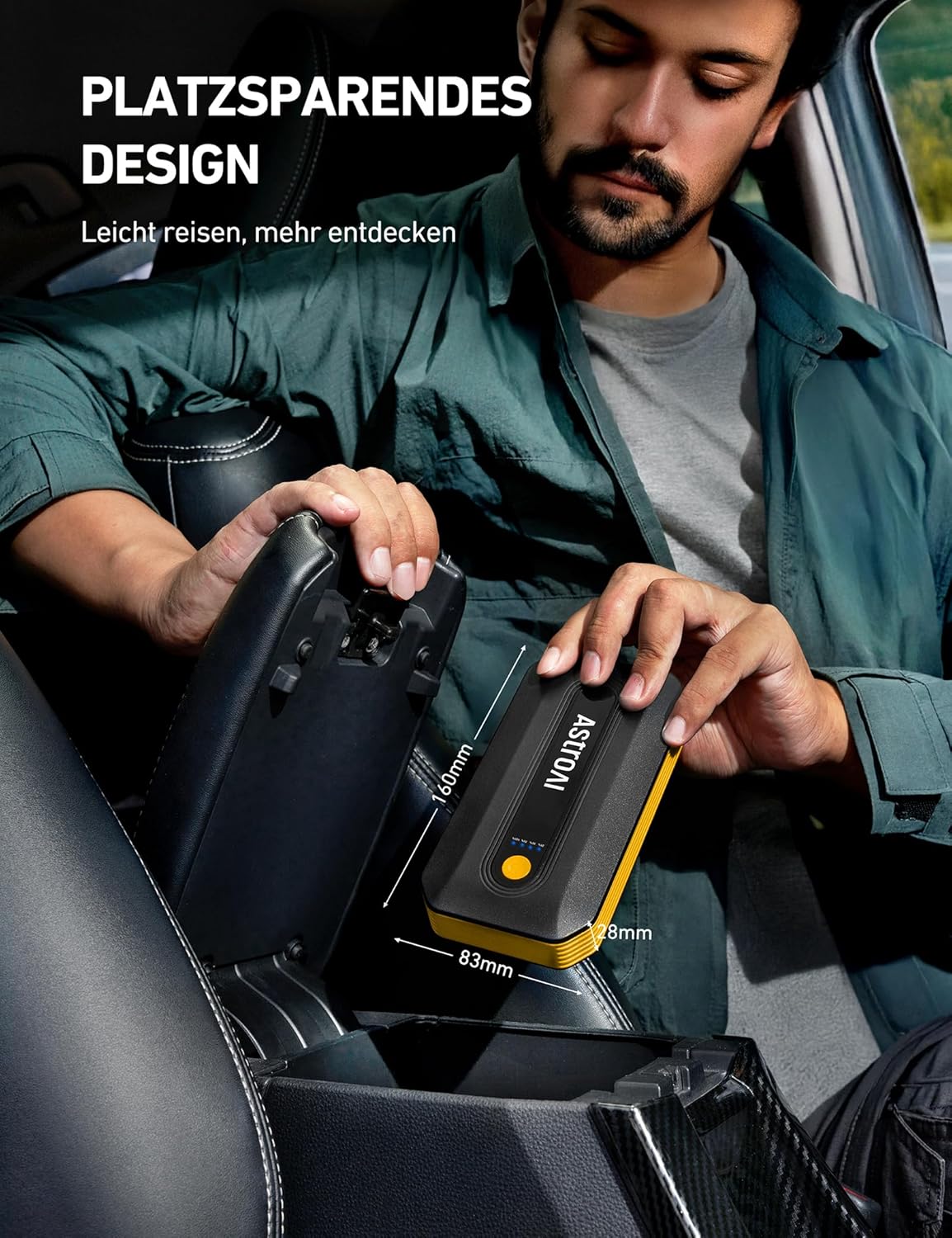 Thumbnail 2 de AstroAI B8 Starthilfe Powerbank für 12V: Booster für PKW & Motorrad, inkl. LED-Licht