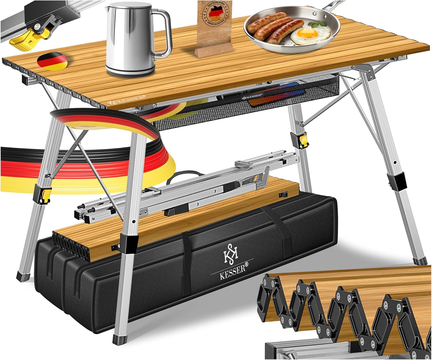 Thumbnail 6 de KESSER Campingtisch faltbar 90x53cm Aluminium