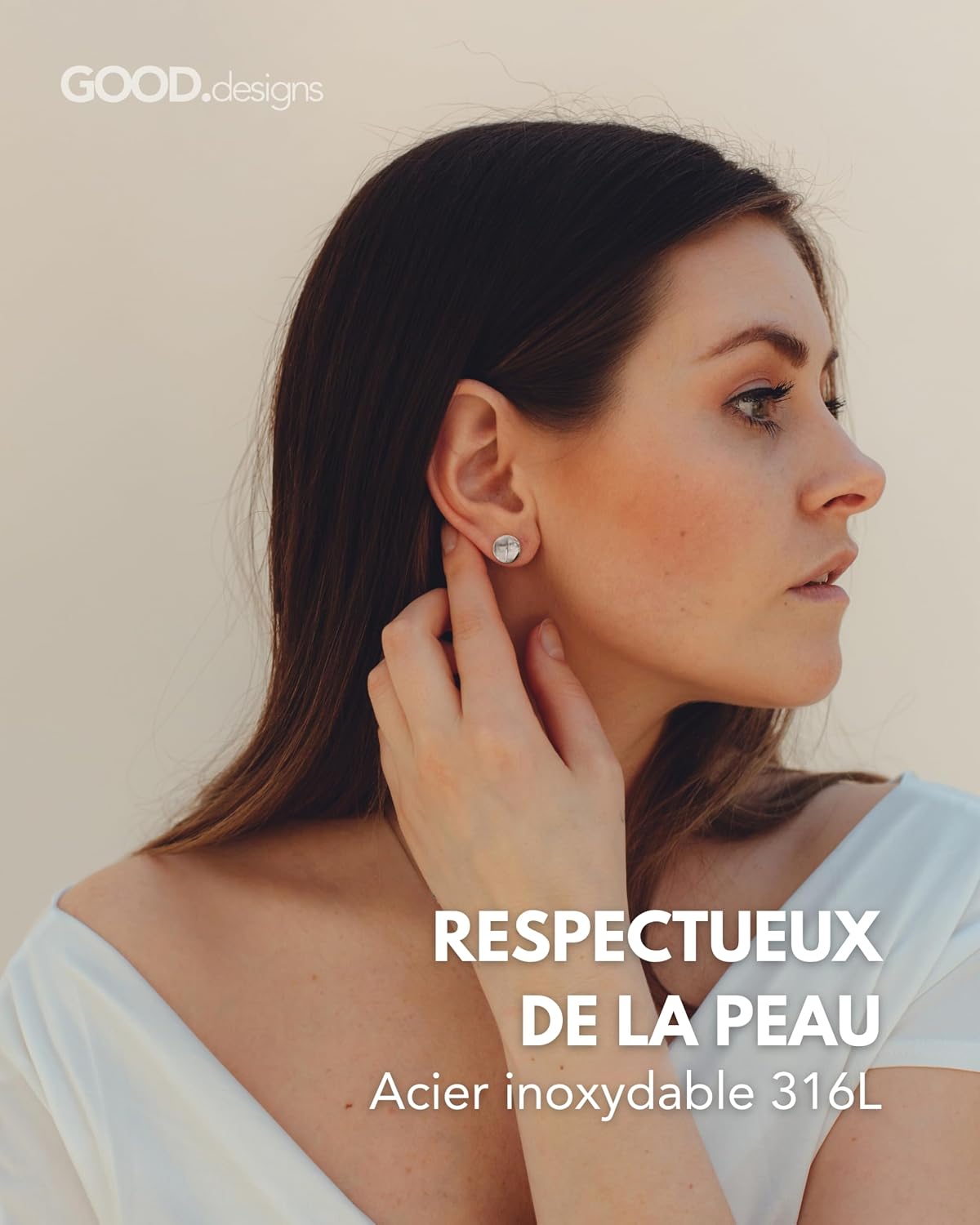 Thumbnail 1 de Boucles rondes minimalistes 18 carats