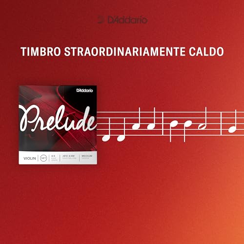 Detalle 2 de D'Addario Prelude 4/4, tensione Media: Set di corde per violino affidabile per principianti e oltre
