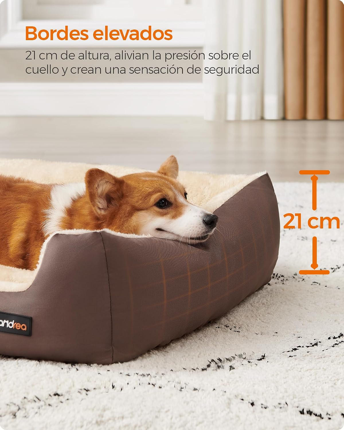 Detalle 2 de Feandrea PGW04Z Cama para Perros L 85 x 65 cm