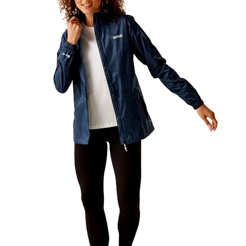 Detalle de Regatta Womens Pack-It III Jacket Waterproof Pack Away Hiking Coat – Black, Size 28