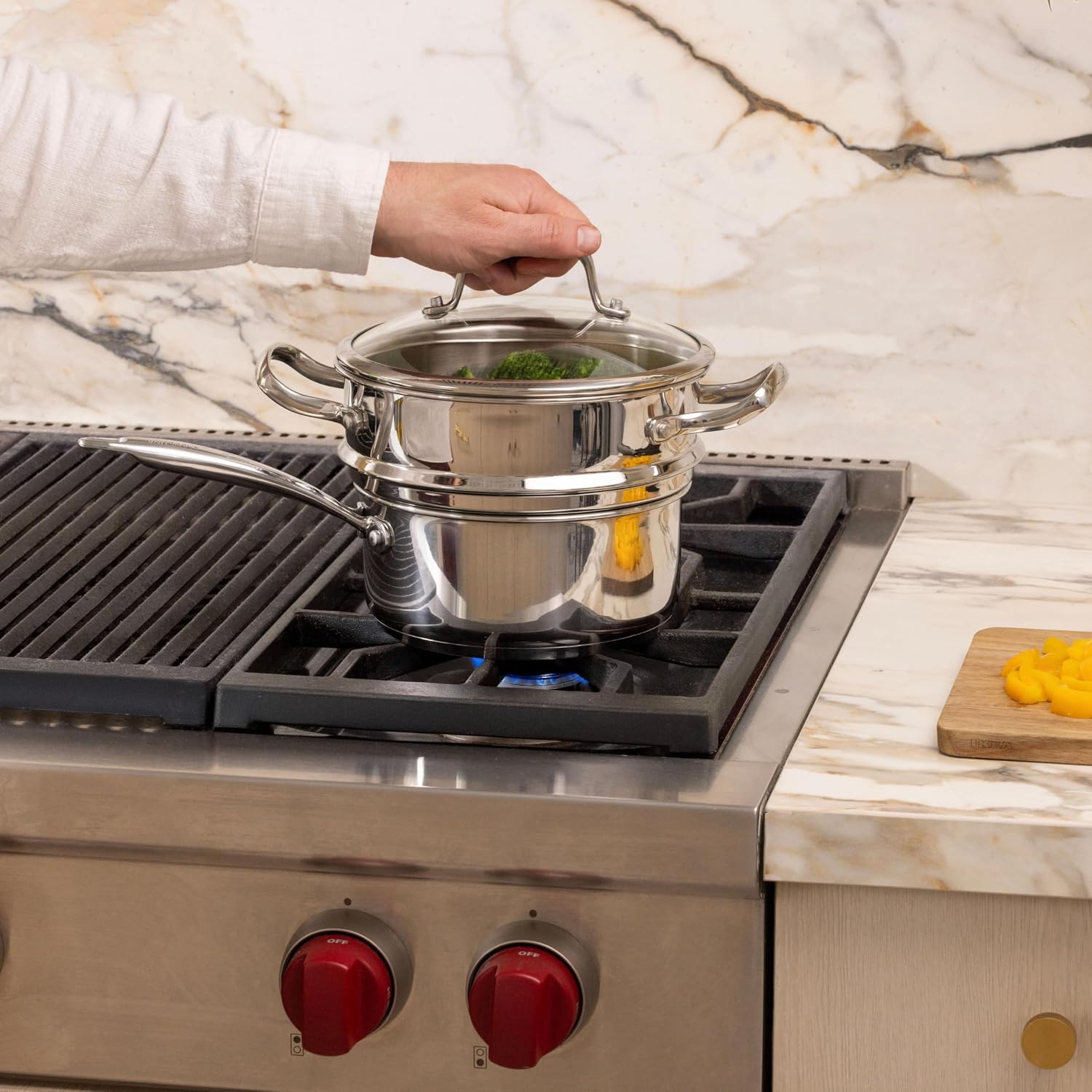 Thumbnail 6 de Lagostina L853031224 Ambiente 5.2L Stainless Steel Dutch Oven