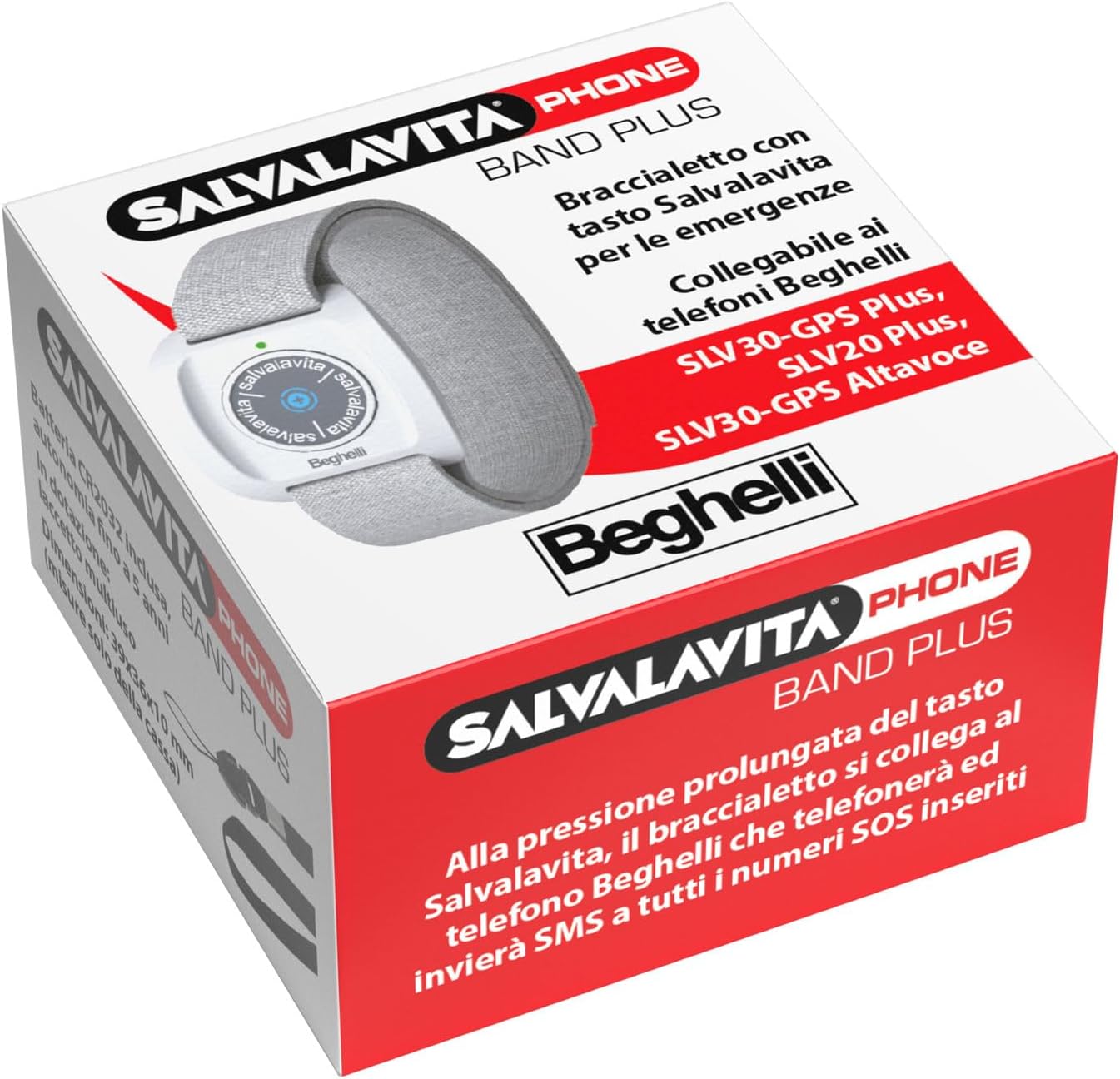 Thumbnail 2 de Beghelli Salvalavita Band Plus – Bracciale SOS resistente all’acqua per emergenze, da abbinare al cellulare Beghelli