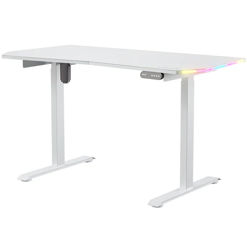 Detalle 2 de Forgeon Battleground mesa gaming regulable en altura 140x70cm blanca