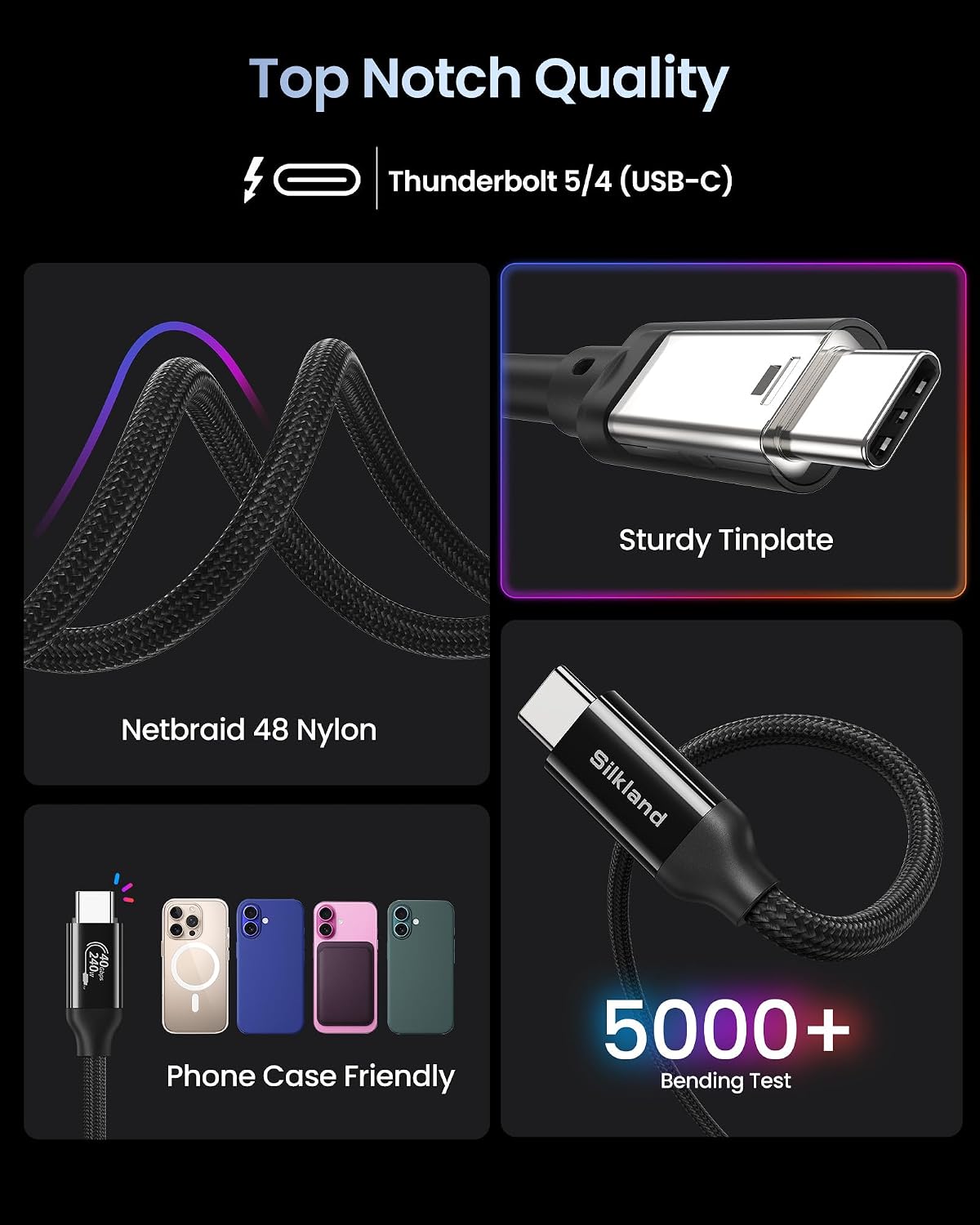 Detalle de Silkland USB4 Datenkabel 2 m
