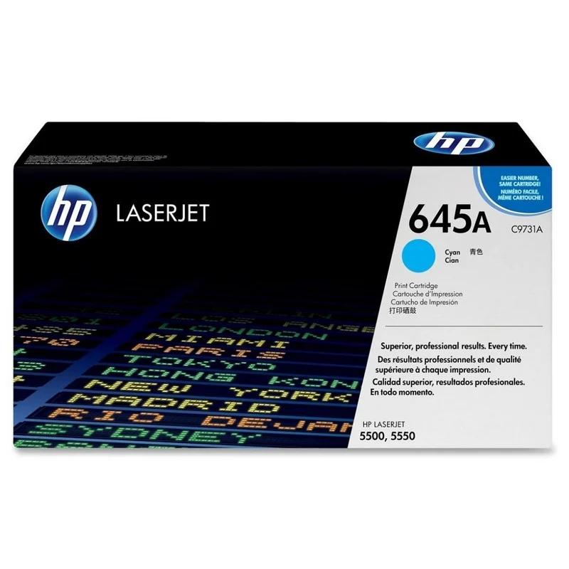 Detalle de HP 645A Tóner original Láser cian 🖨