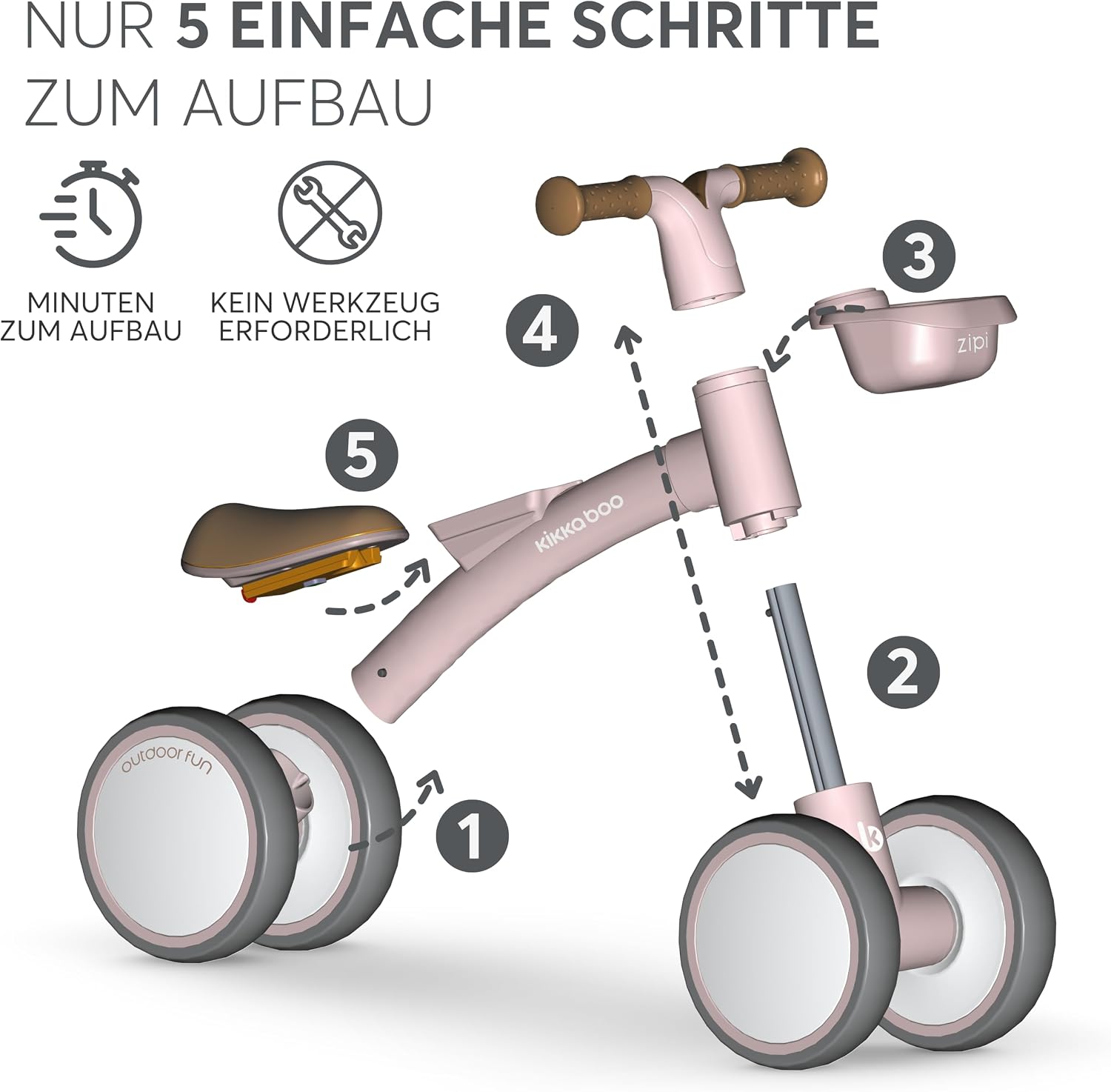 Thumbnail 2 de kikka boo ZIPI Laufrad 1–3 Jahre