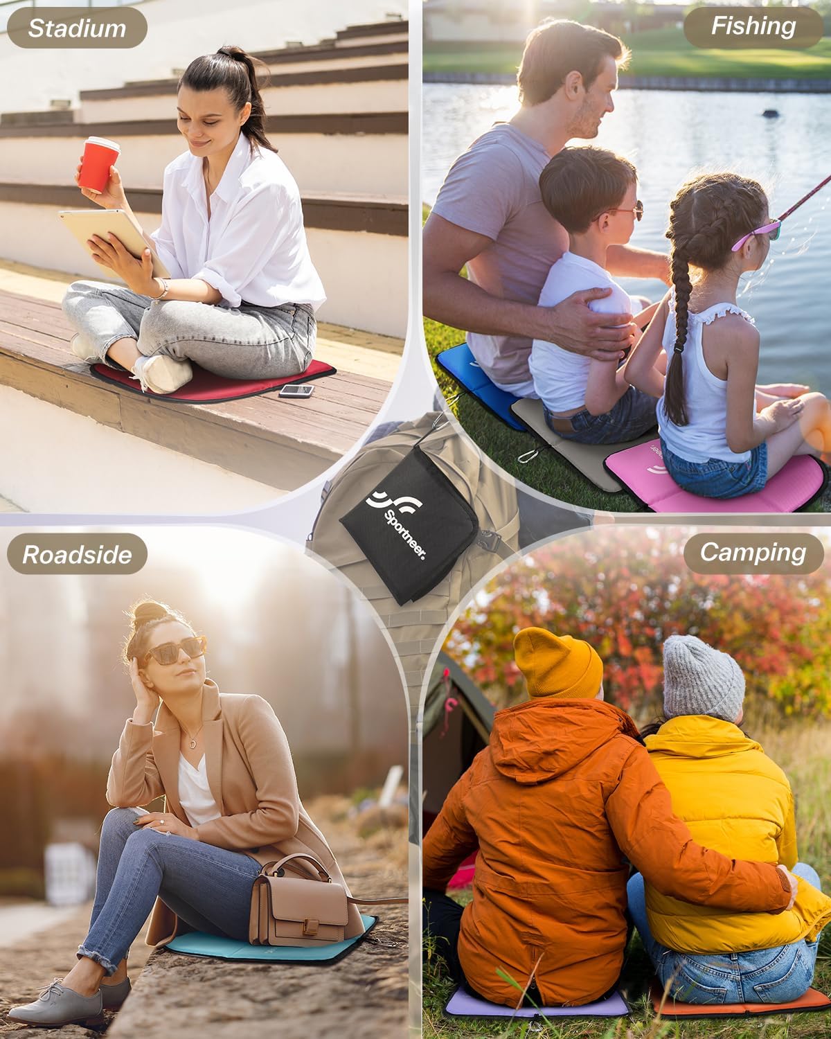 Detalle 2 de Sportneer CSP-01 Folding Sitting Pad, Waterproof and Lightweight
