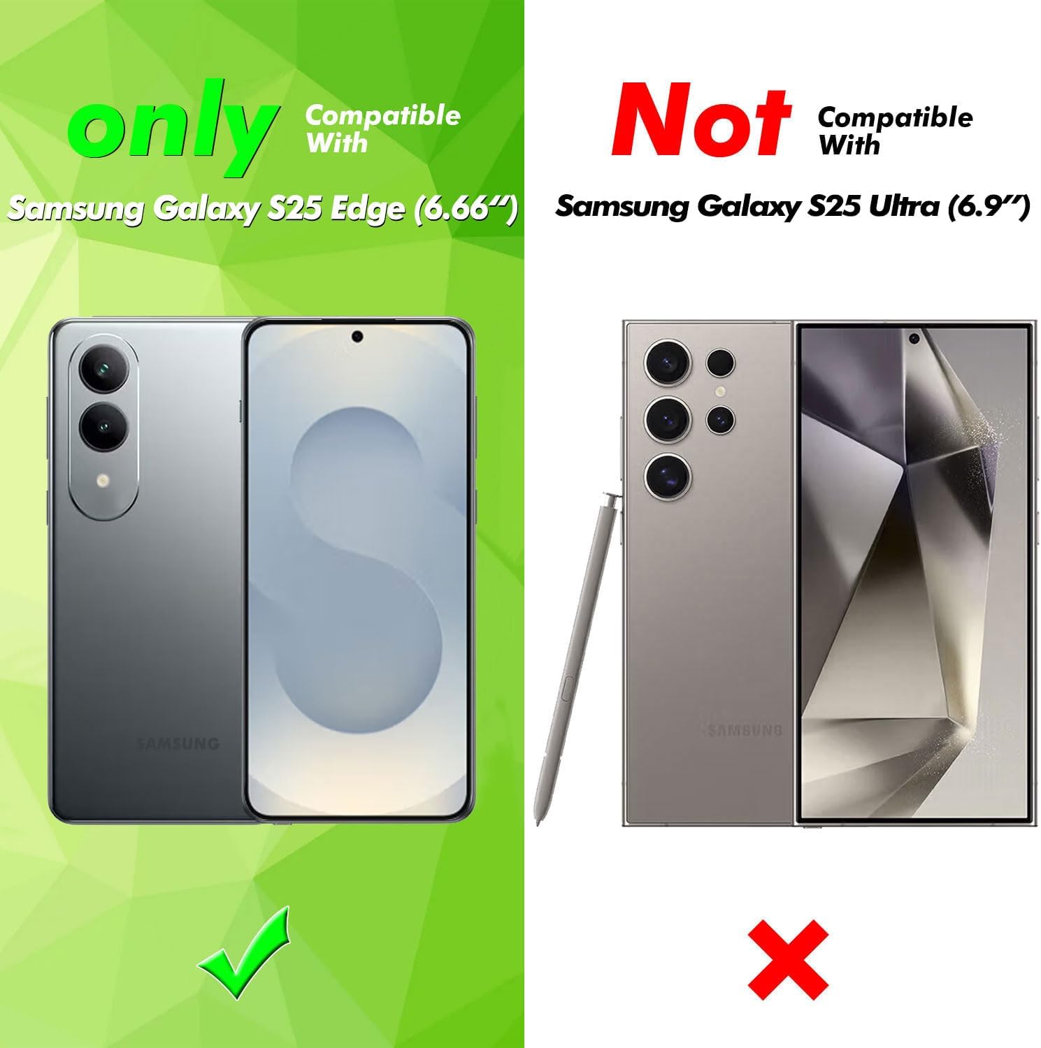 Detalle de Galful Ultradünne Hülle für Samsung Galaxy S25 Edge – 0,8 mm, mattes Hart-PC Case