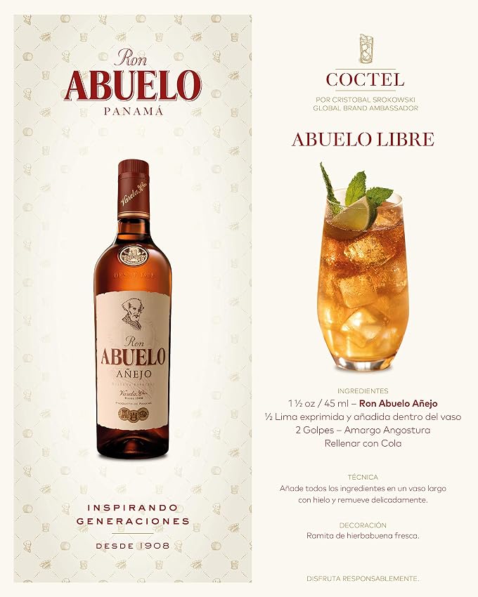 Thumbnail 3 de Ron Abuelo Reserva Especial Añejo 700 ml 🥃