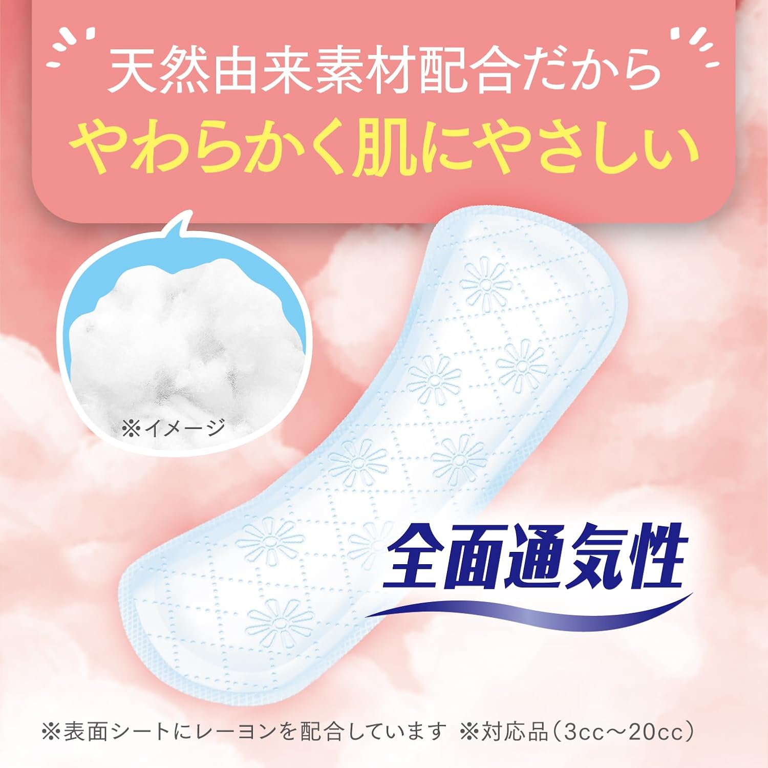 Detalle de ポイズ 15cc 19cm 吸水ナプキン 無香料・ズレ止めフィットテープ 合計84枚