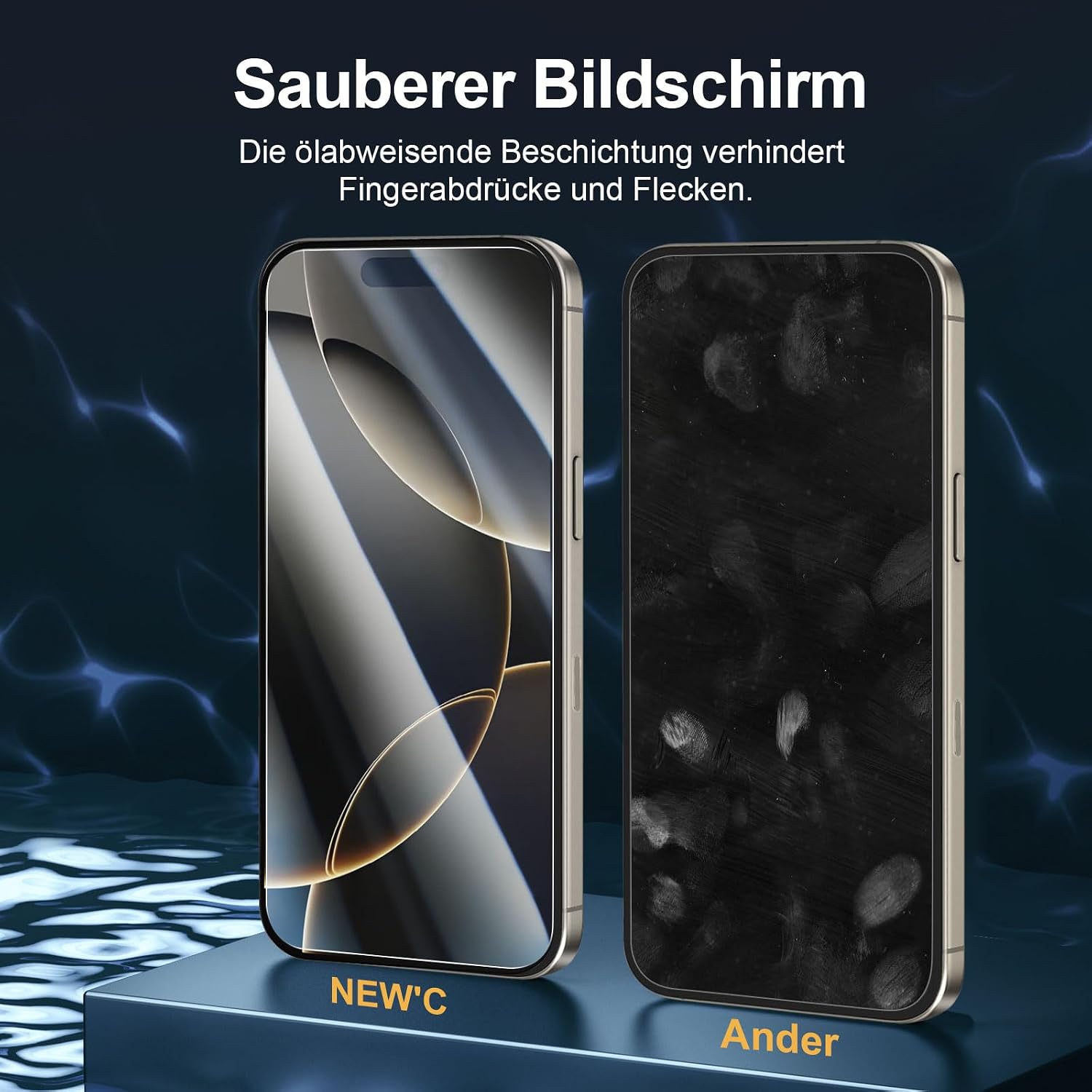 Thumbnail 4 de NEW'C iPhone 16 Pro Panzerglas 6,3 Zoll 2er Set