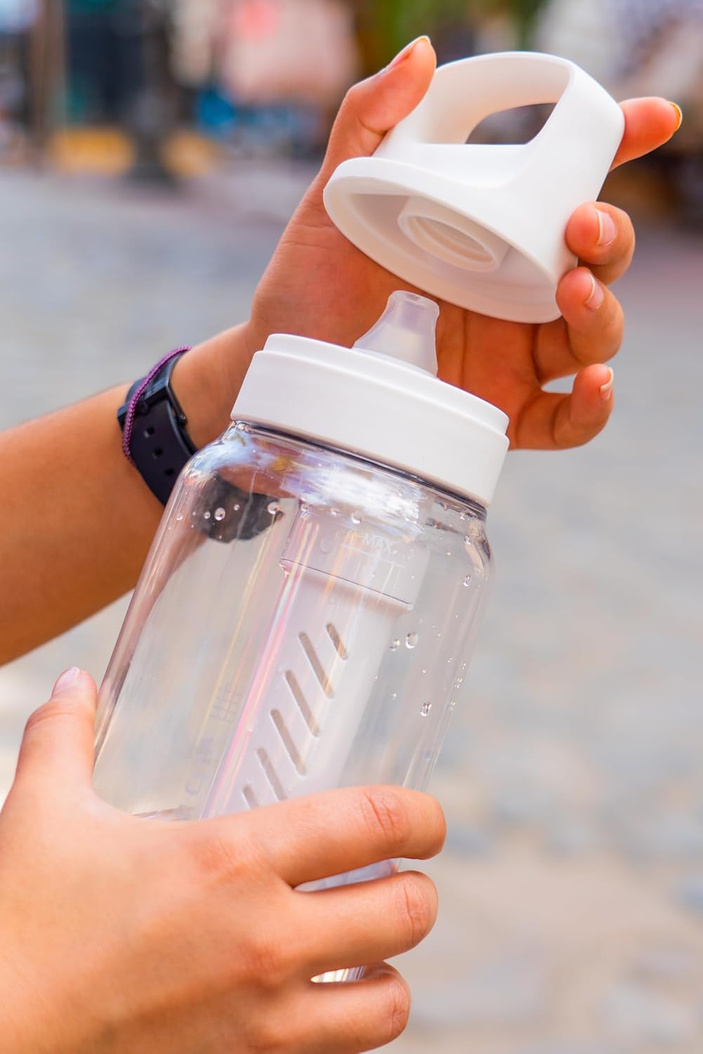 Thumbnail 6 de LifeStraw Go Series 1L BPA-Free Water Filter Bottle (2-pack) – Icelandic Blue & Aegean Sea