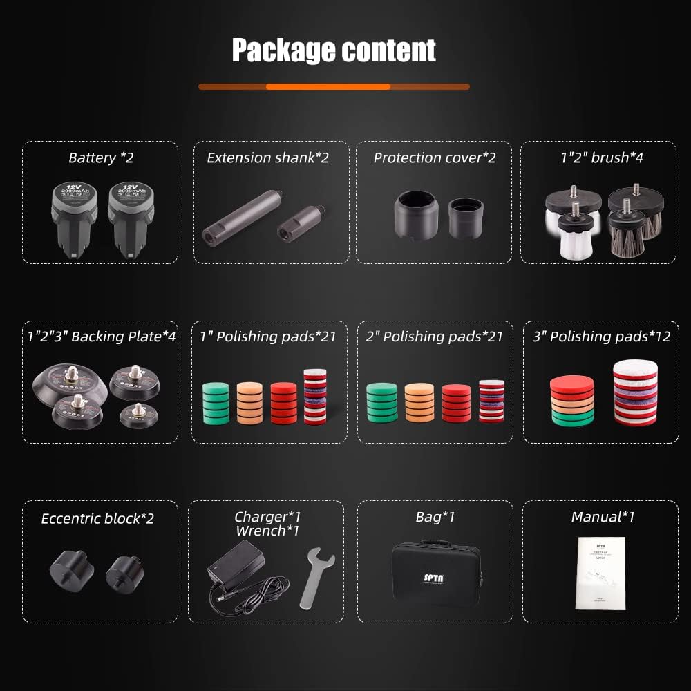 Thumbnail 2 de SPTA Cordless Mini Polisher 12V car polisher