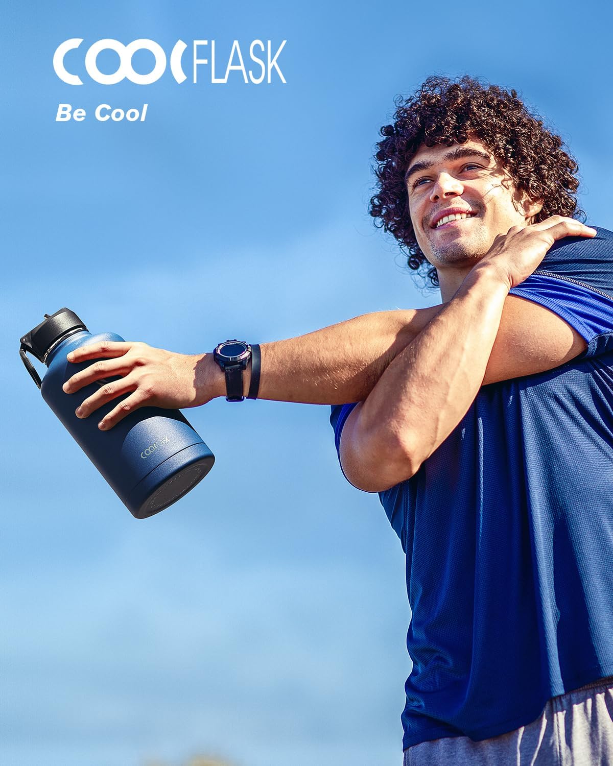Detalle 2 de Coolflask borraccia termica 2 l, 3 coperchi