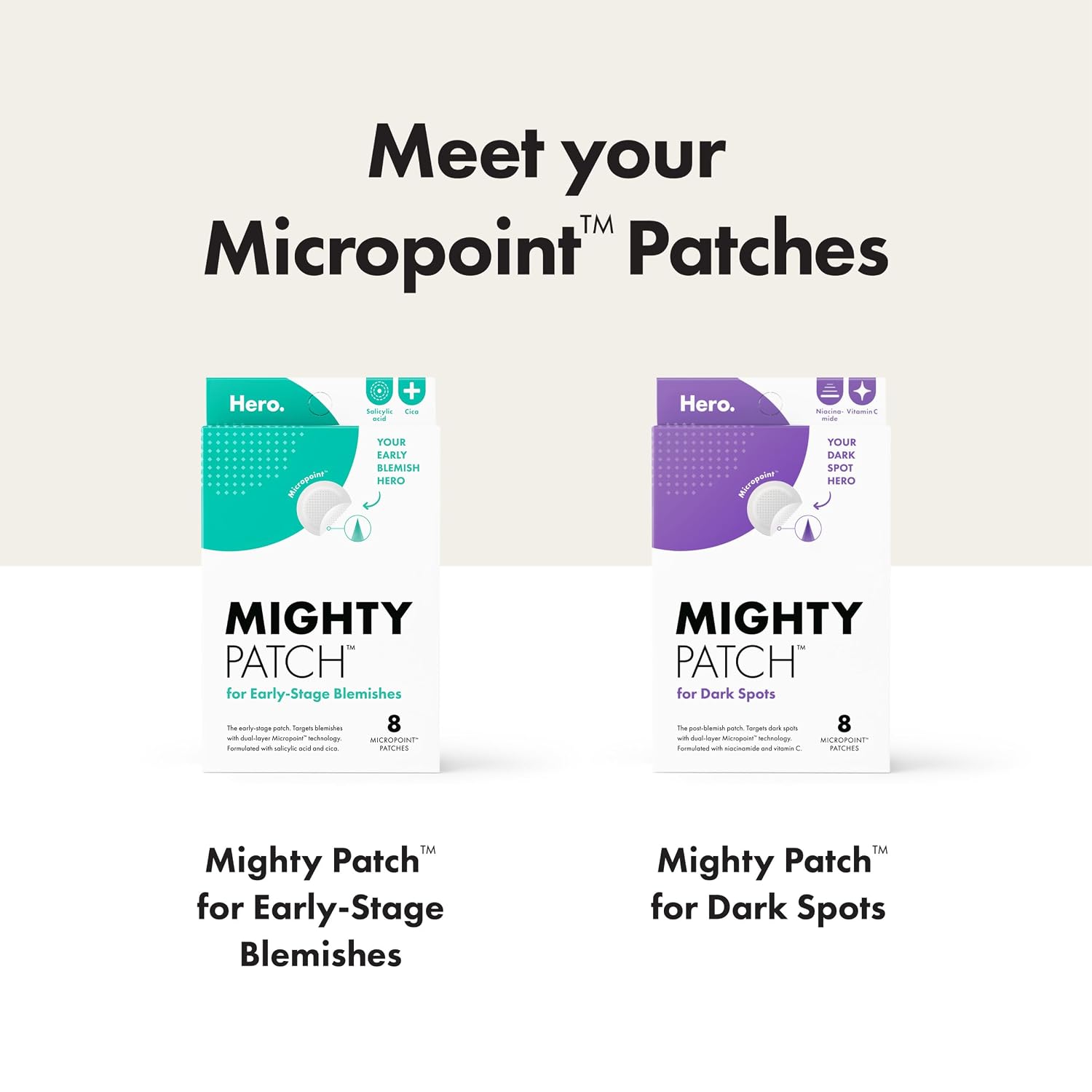 Thumbnail 6 de Hero Cosmetics Mighty Patch Micropoint Acne Patches, 8 Count, 395 Micropoints