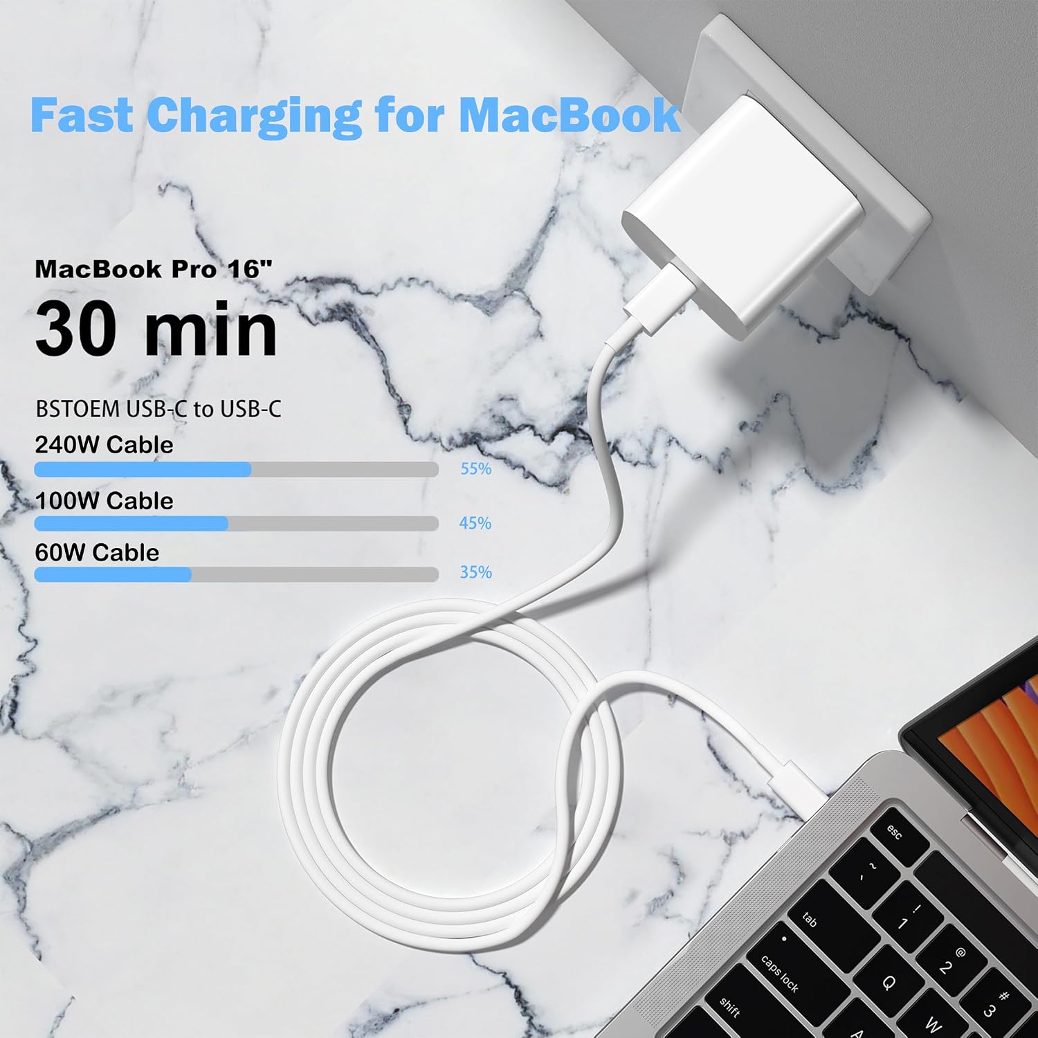 Thumbnail 5 de USB C to C Charging Cable 2-Pack 10ft ⚡