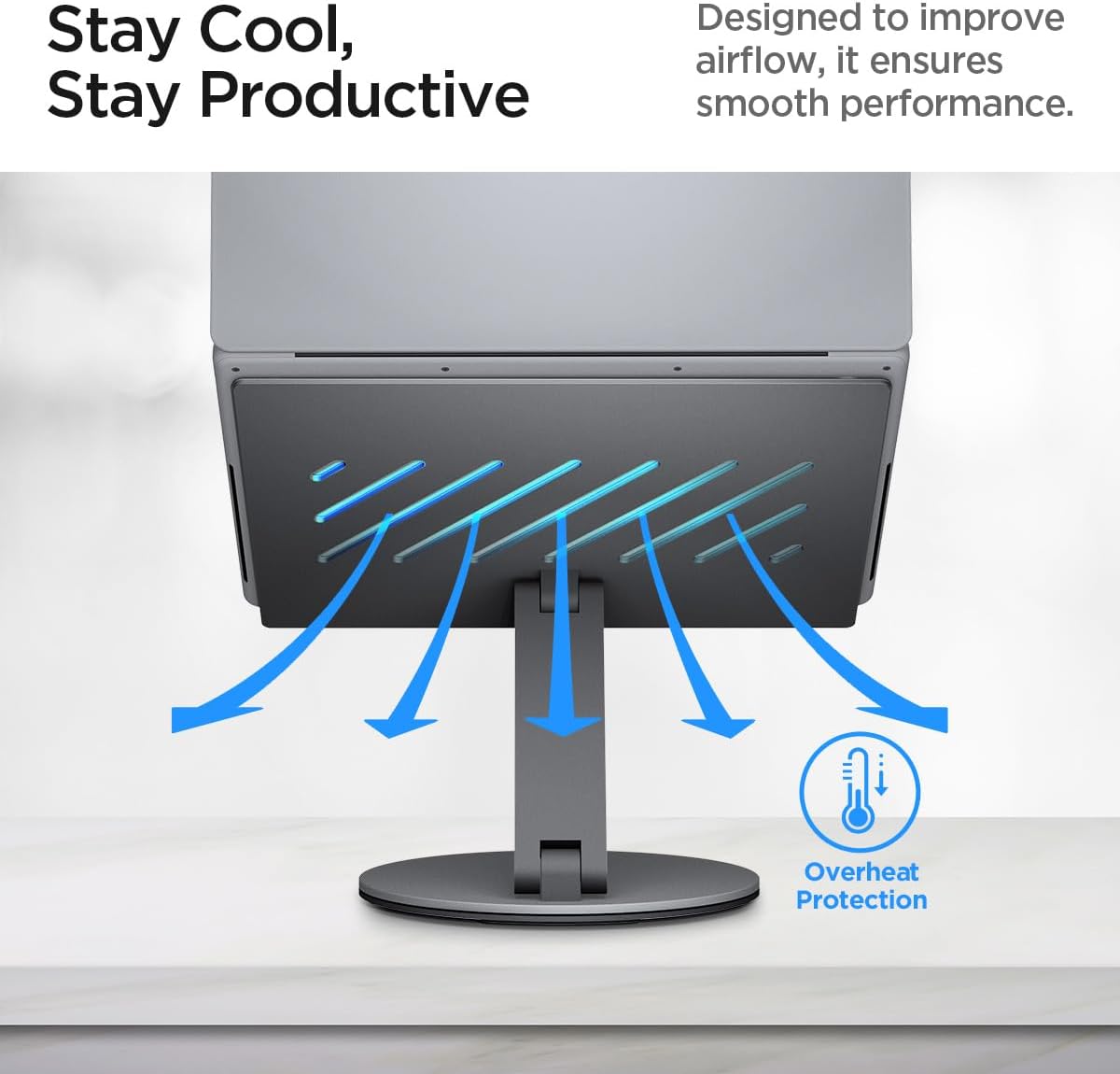 Thumbnail 6 de Spigen ArcDock Support Ordinateur Portable 6-en-1 : hub USB-C/HDMI 4K60Hz avec station d’accueil