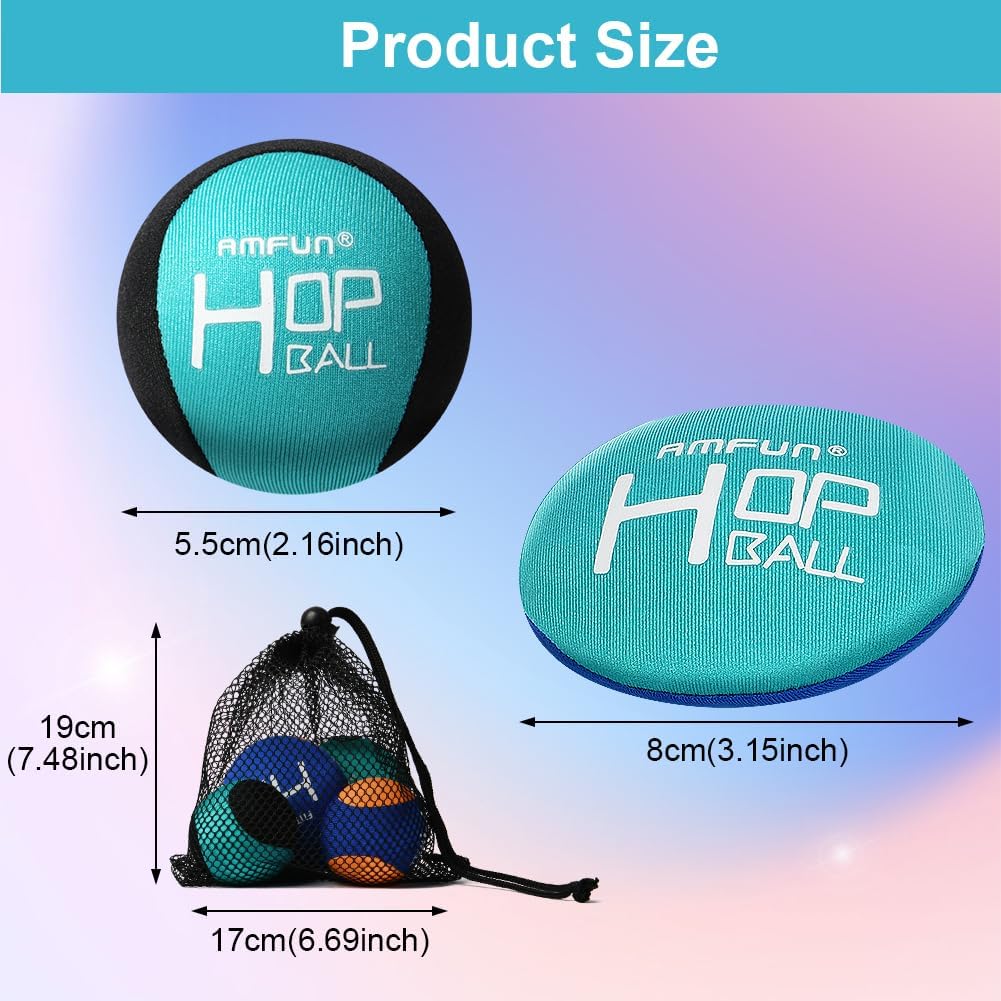 Thumbnail 1 de AMFUN Water Bouncing Ball – 4-Pack: Fun Skimming Balls for Pool, Beach and Water Games
