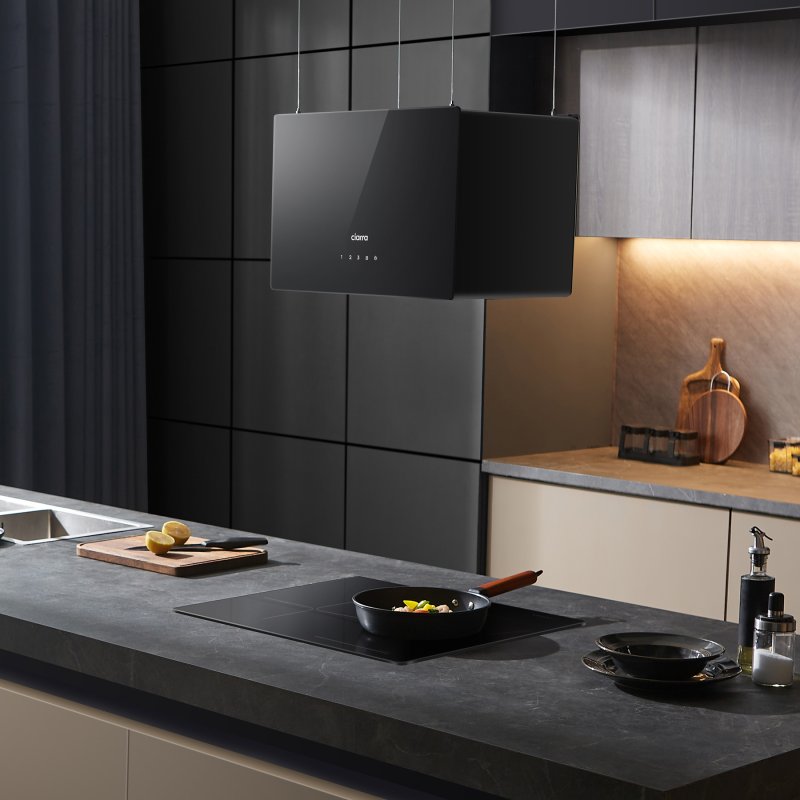 Detalle 1 de Ciarra AW4850B Campana extractora de isla 48 cm A+++ negra