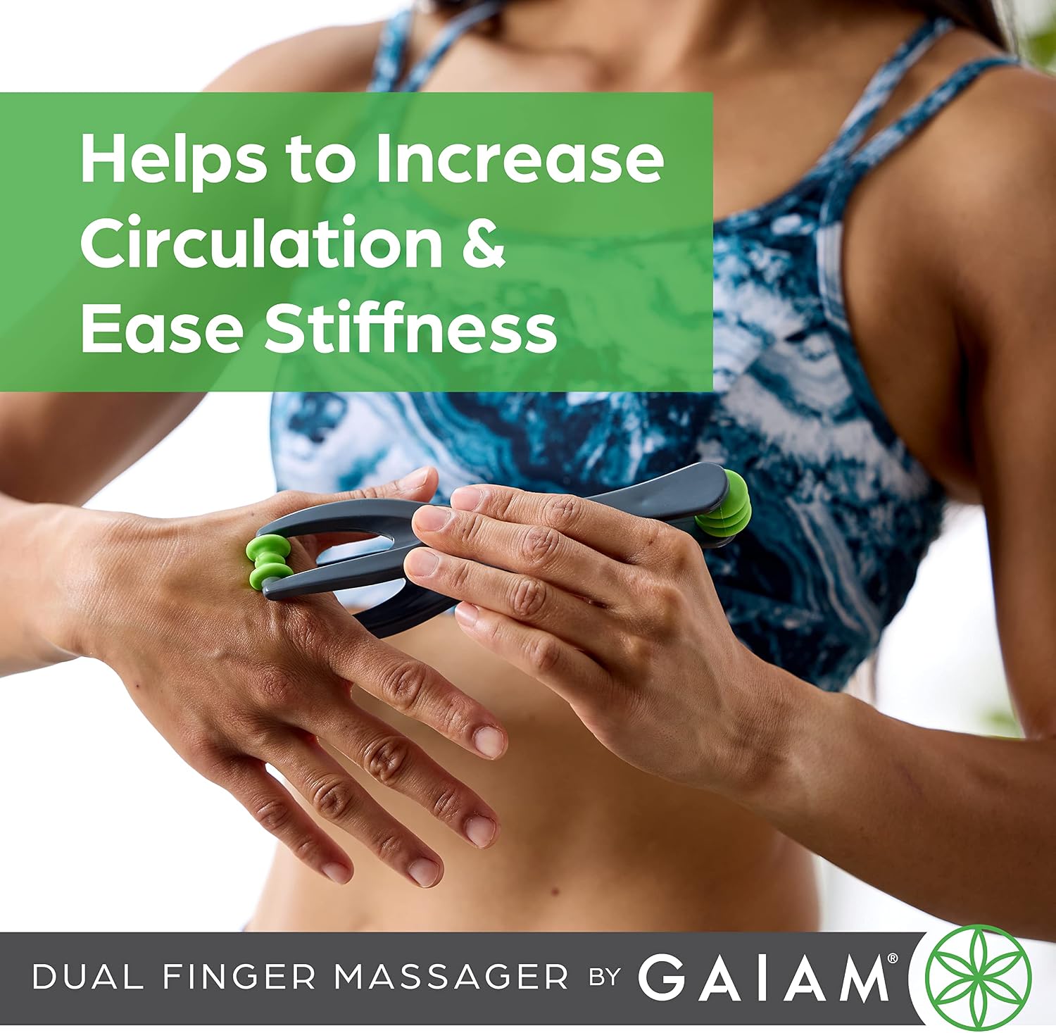 Detalle 2 de Gaiam Finger Massager Dual-Sided Hand ๐