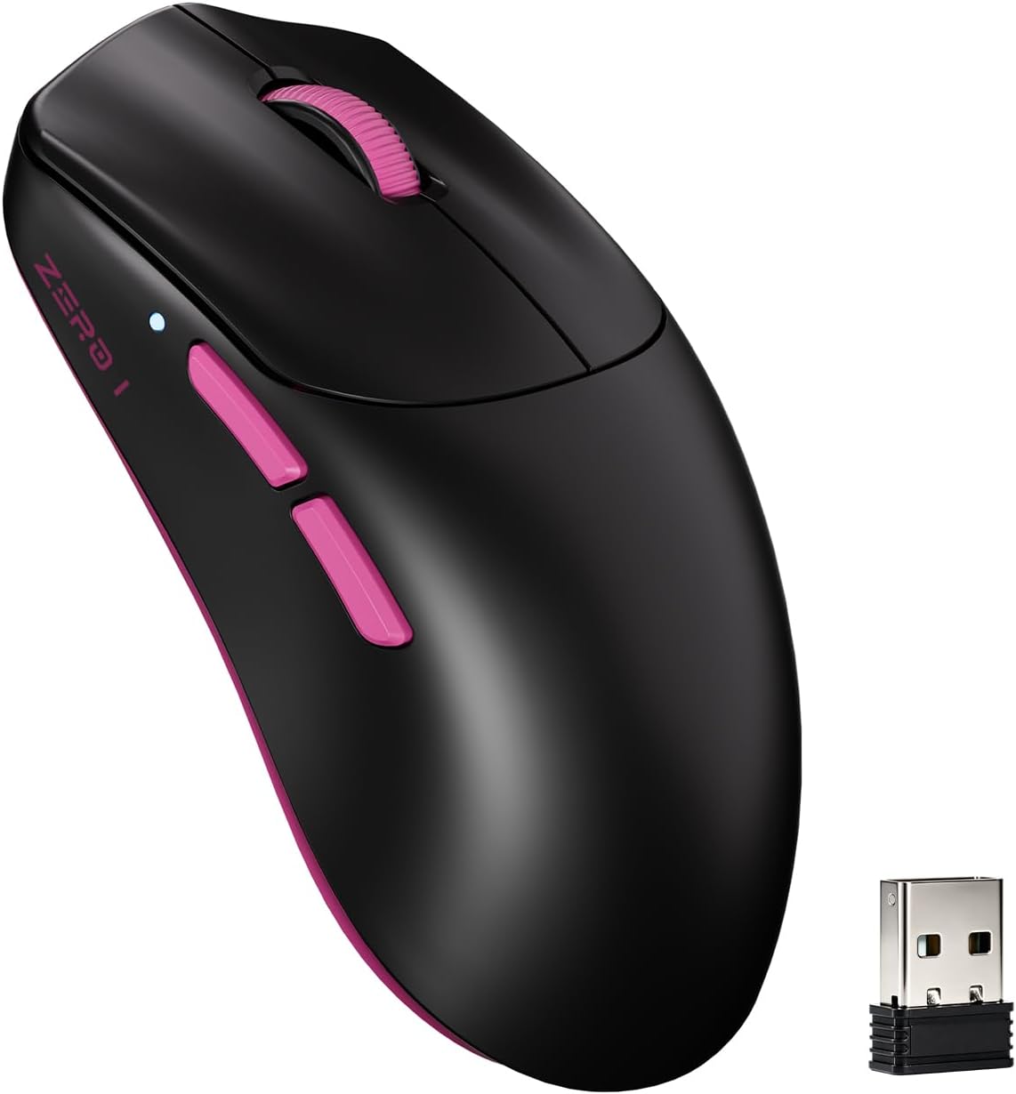 Detalle de MIKIBY Zero1 Pro Wireless Gaming Mouse, 55g, Tri-Mode, 6 Buttons