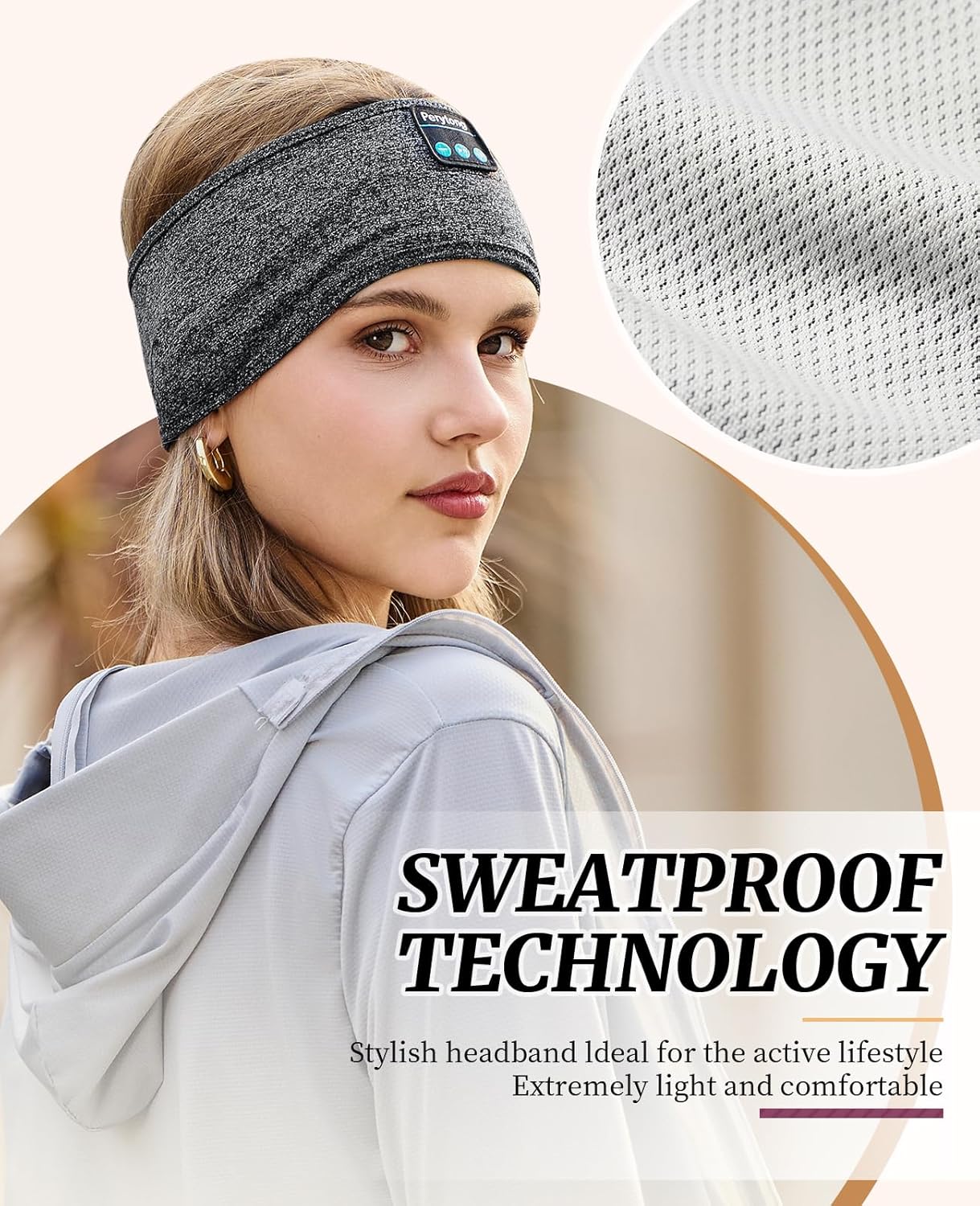 Detalle 2 de Perytong Sleep Headphones 12h