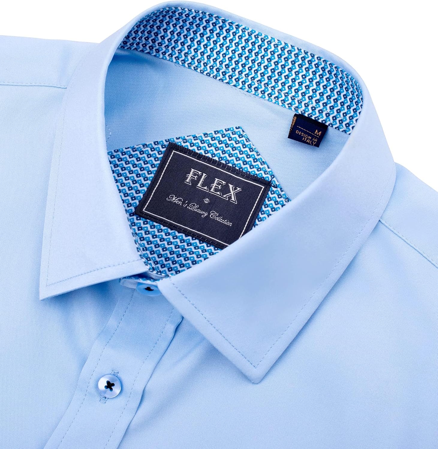 Detalle de J.VER Men's Short Sleeve Dress Shirt Non Iron Stretch Regular Fit