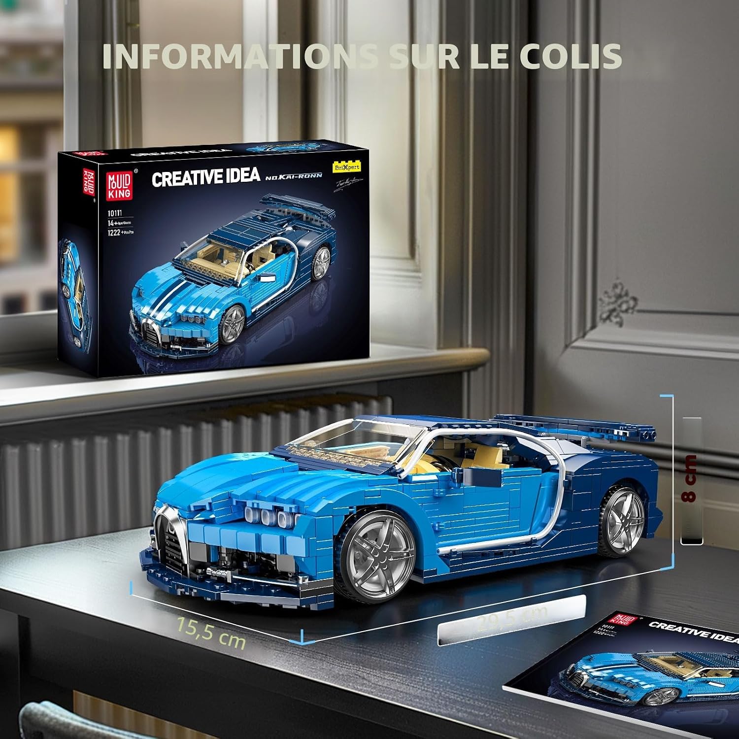 Thumbnail 6 de Mould King 10111, kit supercar 1222 pièces