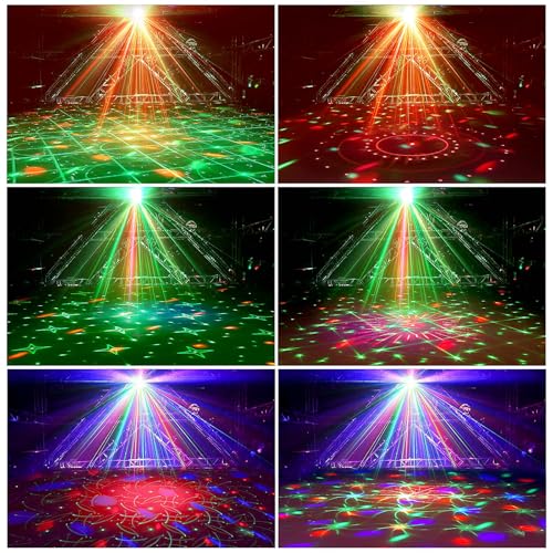 Thumbnail 1 de Nigecue 4 in 1 Discolicht Partylicht mit Fernbedienung – UV Schwarzlicht, RGB Kugelleuchten & Musiksteuerung
