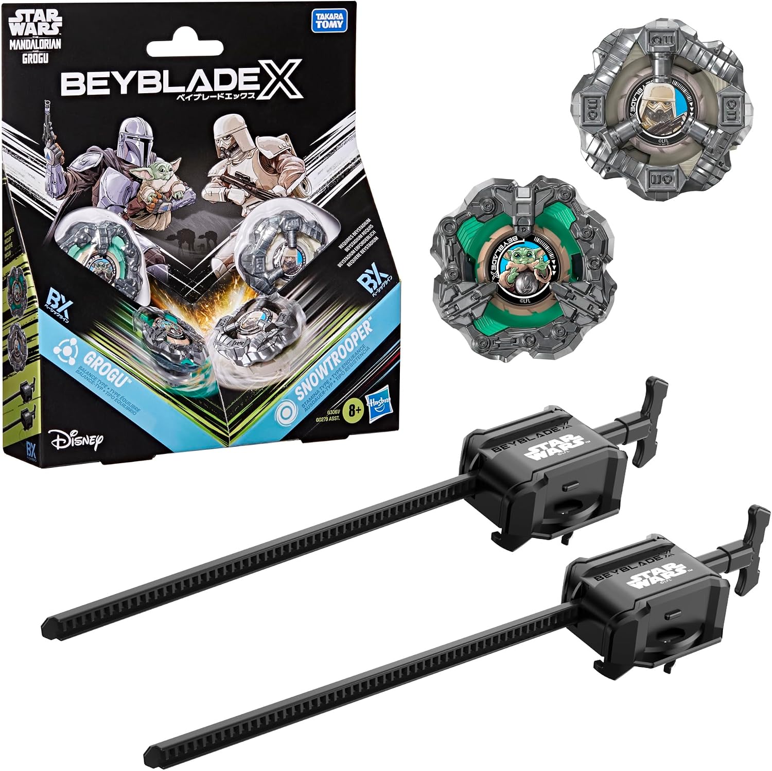 Detalle de Hasbro G3061ES0 Beyblade X i Gwiezdne wojny: 2 bączki Grogu i Snowtroopera